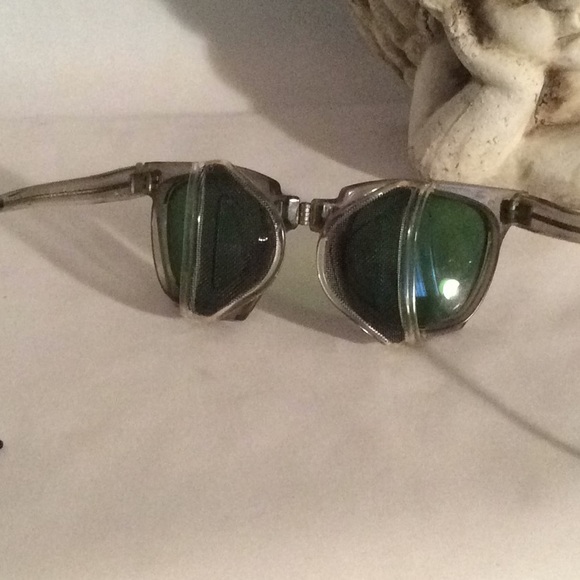 STEAMPUNK STYLE Vintage Folding Welders Goggles - Picture 9 of 13